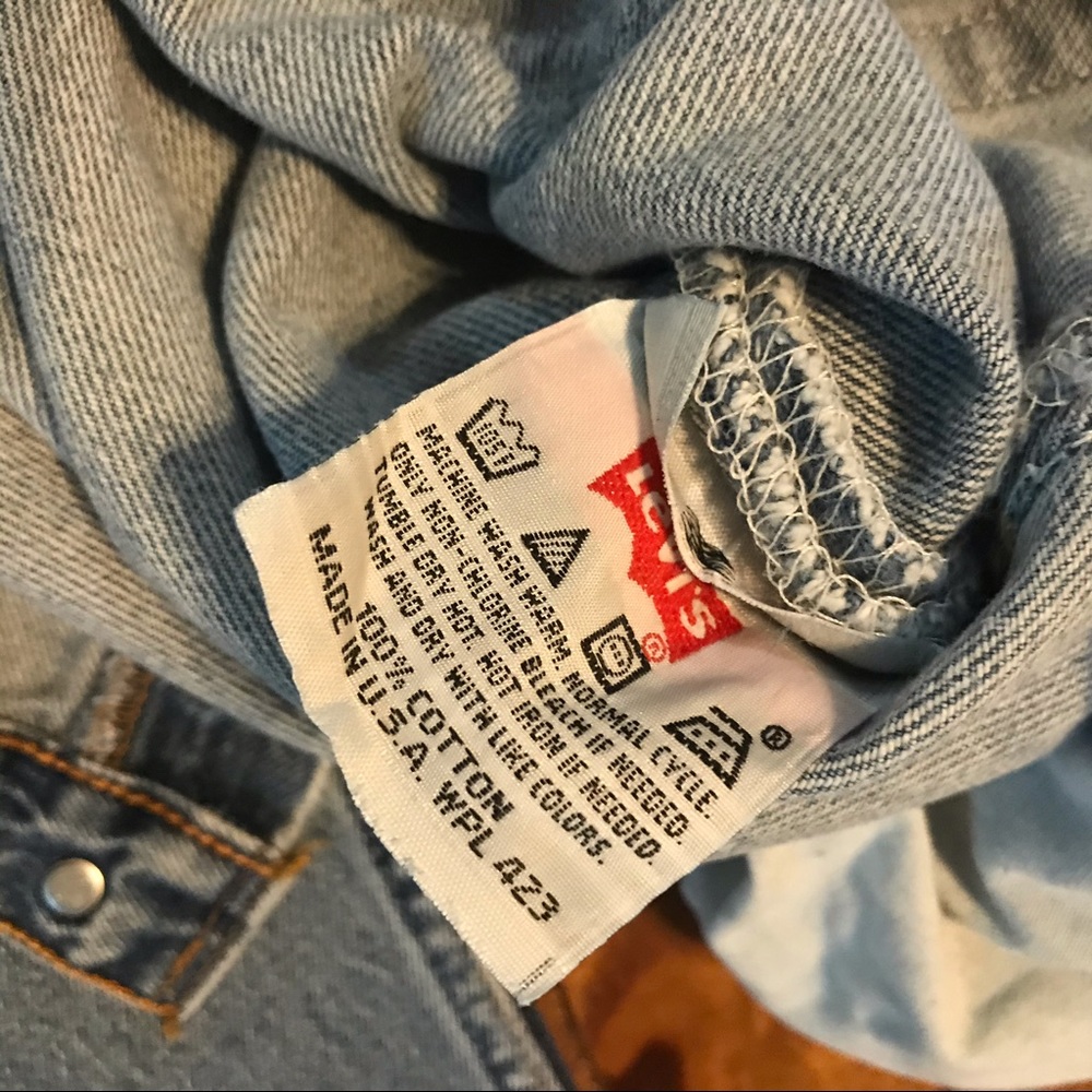 Vintage Worn Faded Levi’s 501 Button Fly Jeans 38 - Picture 5 of 9